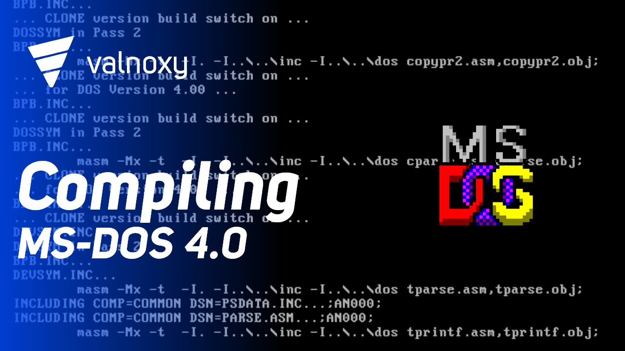 How To Compile MS-DOS 4.0